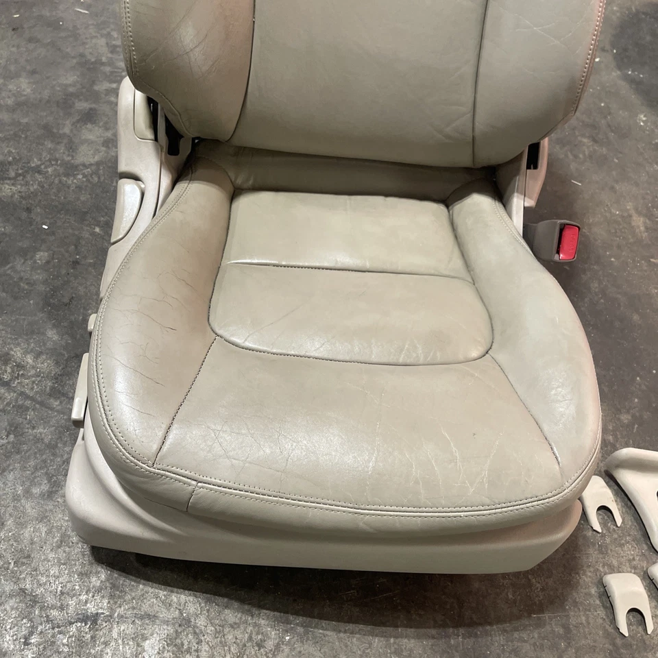 ☑️ 95-96 LEXUS JZZ31L SC400 SC300 ПЕРЕДНЕЕ ПРАВОЕ КОЖАНОЕ СИДЕНЬЕ КОМПЛЕКТ ЖЕЛТОВАТО-КОРИЧНЕВЫЙ OEM - Изображение 3 из 4