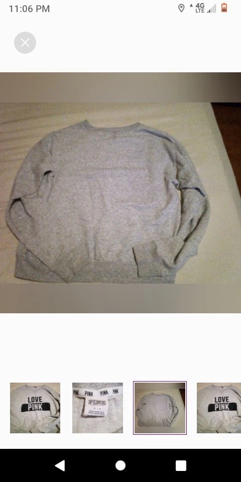 Victoria Secret Pink Hoodless Sweatshirt with Sweat Pant Set - Image 4 of 4