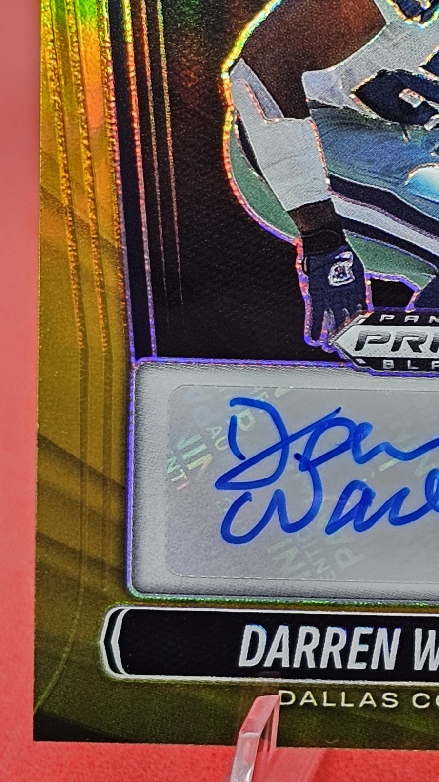 🔥🔥2025 Panini Prizm Black Darren Woodson Sensational Signatures Gold Auto #/10 view 5