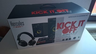 Hercules DJ Learning Kit | KICK IT OFF | Schwarz | mit Original Verpackung