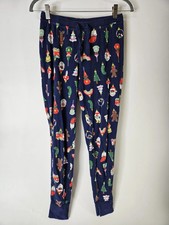 Hanna Andersson Holiday Pajama Pants Blue Ornaments Adult S Cozy Christmas Sleep