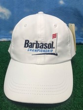 Barbasol Championship Hat Adjustable Ouray White Golf cap Strapback NWT H28
