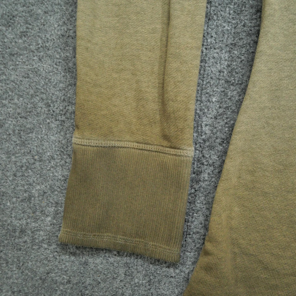 Sudadera Harley Davidson Mujer XL Marrón Verde Envejecido Grunge Tachonada Foto 4 de 4