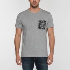 Alexander McQueen Grey Printed Pocket Patch Jersey Short Sleeve TShirt XL
