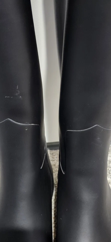 Botas de lluvia Hunter para mujer de goma negras talla 10 usadas buen estado Foto 2 de 4