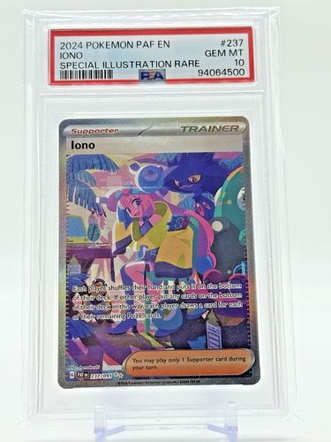 2024 Pokemon IONO #237/091 PAF EN Special Illustration Rare PSA 10 GEM MINT ππ