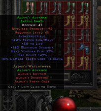 Diablo II D2R D2 Aldur's Advance Battle Boots Softcore Xbox PC Ladder or NL SC
