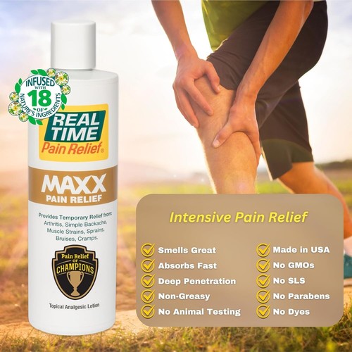 12 Ounce MAXX Deep-Penetrating Pain Relief Lotion with 18 Natural Ingredients - Picture 5 of 9