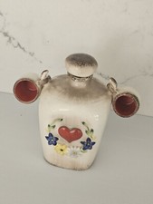 Vintage 1930s HUMMEL GOEBEL Heart Flower Jug Decanter with  2 Hanging Small Mugs