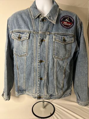 Men s Sunbelt  Native American Patchwork Denim Jacket, Size M