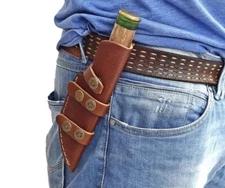 EDC Handmade Fixed blade Cow Leather Sheath / Holster / Case /vertical Knife