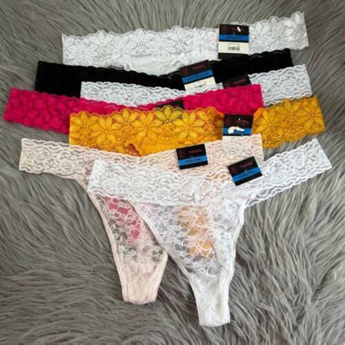 No Boundaries Lace Thongs Womens Size XXXL/3X Bundle Lot Of 7 Panties Underwear