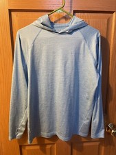 Vineyard Vines XL 18 Boys Tee, L/S, Performance Hoodie in Blue Pullover Hooded