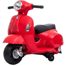 SCOOTER VESPA MINI ELETTRICA PIAGGIO GTS PER BAMBINI 1-2 ANNI 6V ROSSA