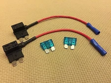 2pcs Standard ATM Fuse Tap/Breakout Holder Add on Dual Circuit Adapter For Car