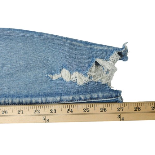 American Eagle Next Level Stretch Hi Rise Jegging Womens 4 Distressed Denim Rip - Picture 15 of 15