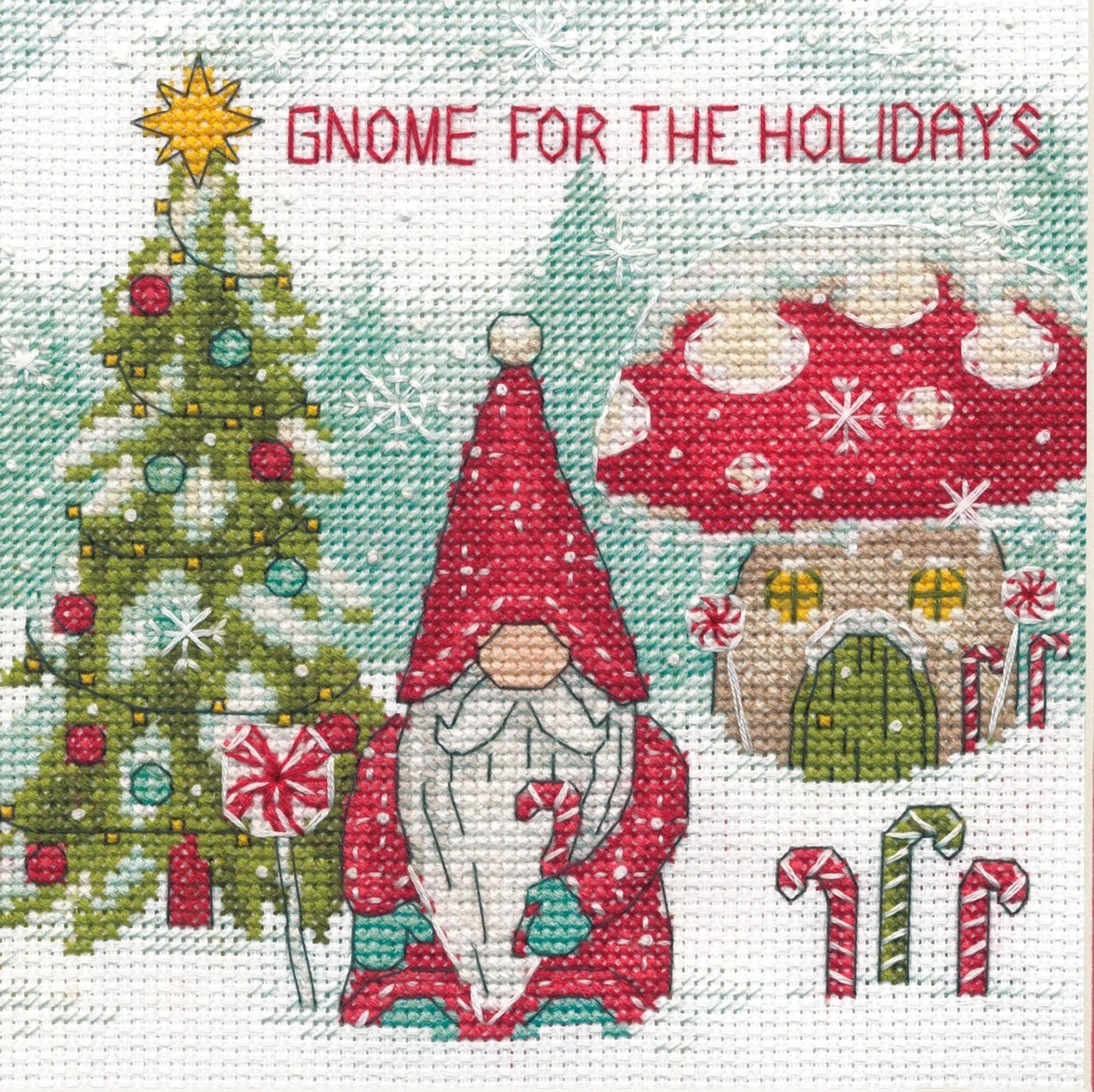 Dimensions Gnome for the Holidays Counted Cross Stitch Kit