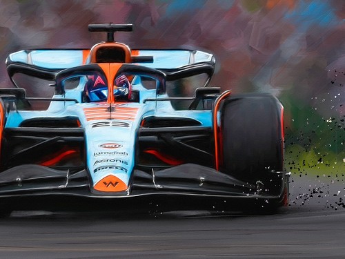 Alexander Albon Williams F1 - Artist Signed Limited Edition (250) New Art Print - Picture 2 of 3