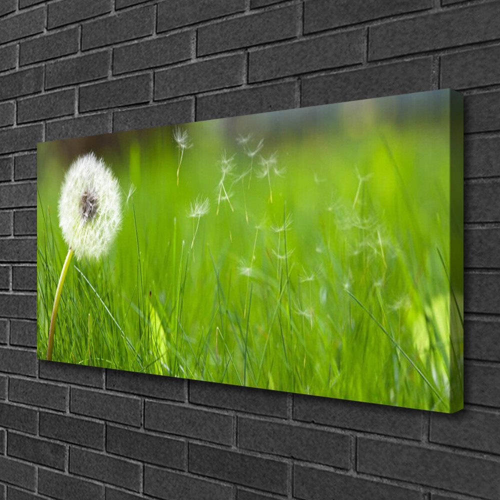 Photo sur toile pissenlit 100x50 pour créer une ambiance zen dans la chambre