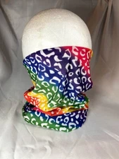Face Mask Balaclava Scarf Neck Fishing Shield Sun Gaiter UV Headwear rainbow 
