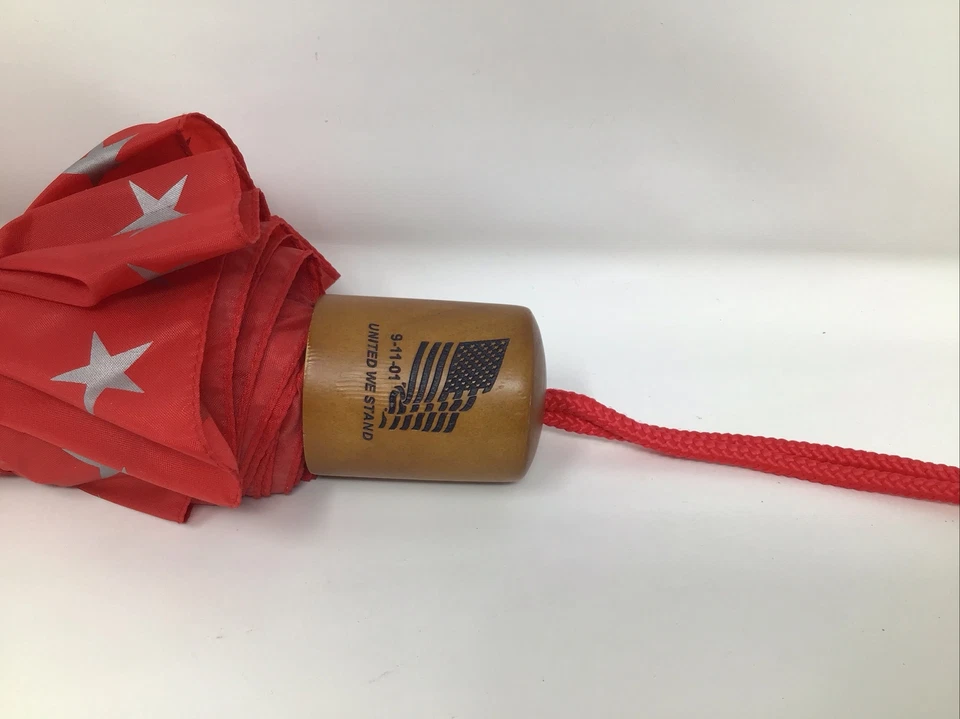 Paraguas conmemorativo Shed Rain 11 de septiembre United We Stand compacto EE. UU. De colección Foto 4 de 4