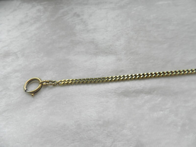 Ancienne grande chaine de montre à gousset plaqué or jaune maille