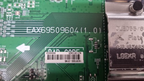 PLACA PRINCIPAL PARA TV LG OLED 48" OLED48A16LA EAX69509604 1.0 EBT66699902 - Imagen 2 de 2