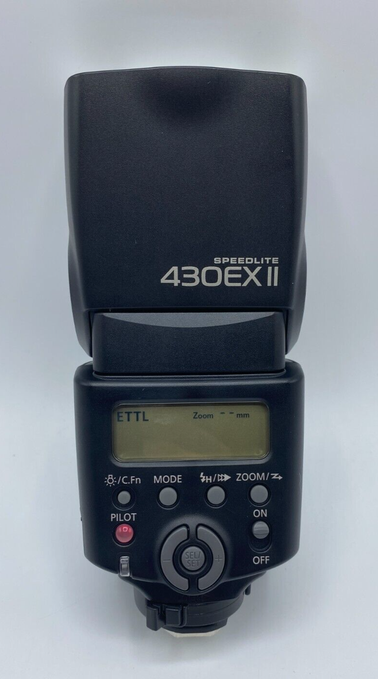 Canon Speedlite 430EX II Hot Shoe Mount Flash with Pouch & Stand