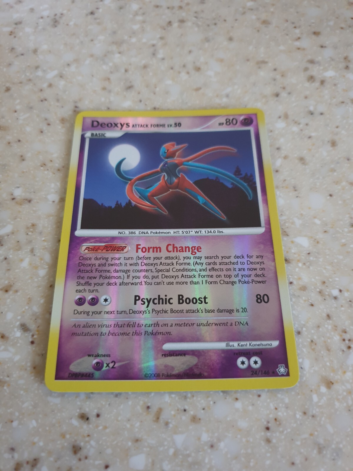 Pokemon Card Deoxys Attack Forme 24/146 Reverse Holo Legends Awakened Light Play