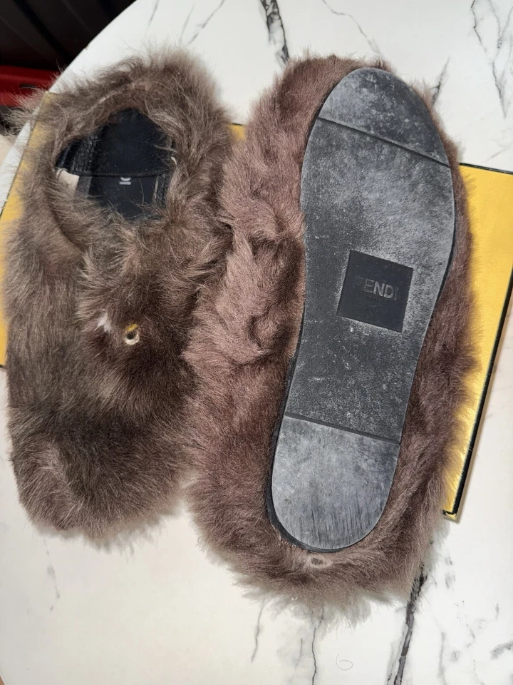 Zapatillas/mocasines Fendi de piel real  Foto 3 de 4