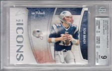 2009 Absolute Memorabilia NFL Icons #19 Tom Brady BGS 9 Patriots 3010