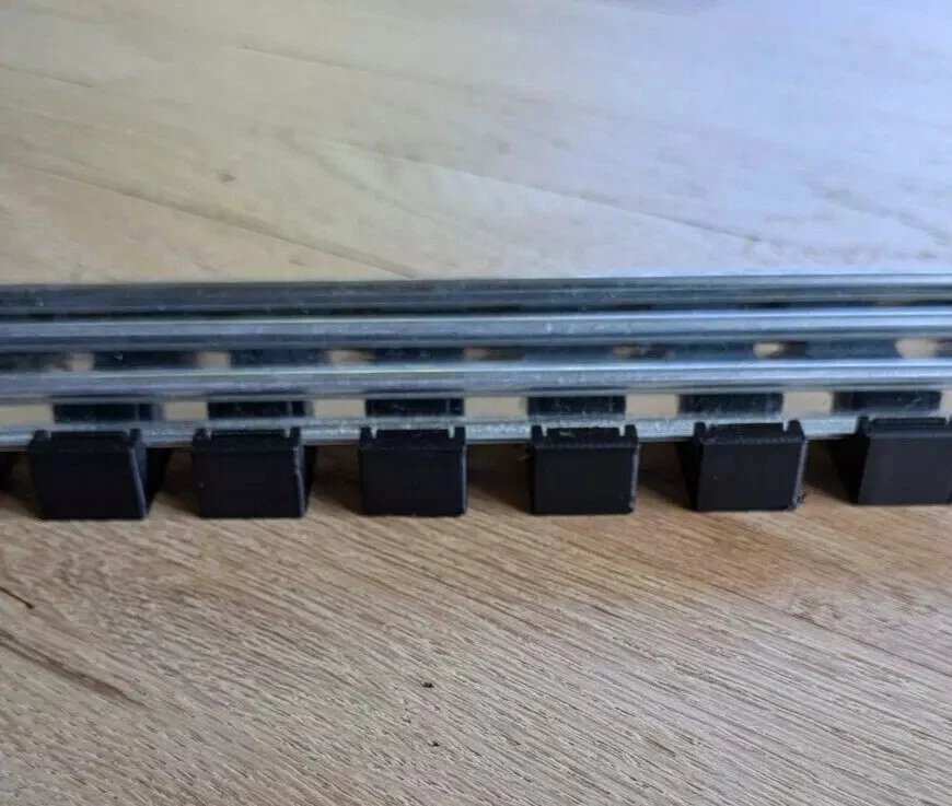 Snap on Railroad Ties for O Gauge Model Railroads Using Tubular Train Track - Image 4 of 4