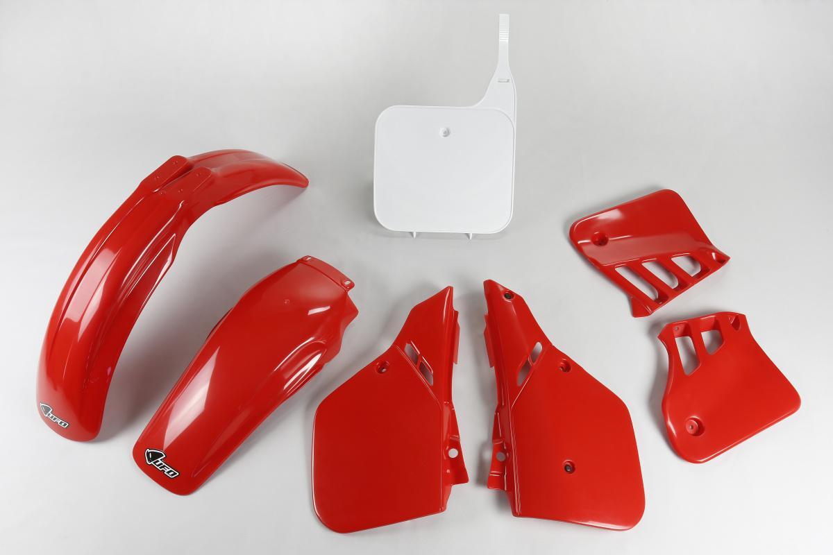 Plastic Kit Fits Honda Cr 125 R 87-88 Red-White