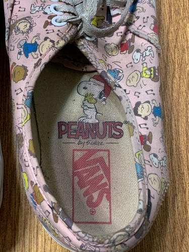 Vans Shoes Womens Size 11 Pink Peanuts Snoopy Skater Charlie Brown Dance Party - Picture 6 of 11