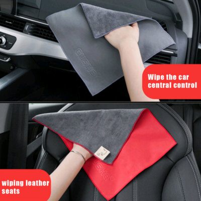 30cm * 60cm Super Absorbent Car Drying Towel Double-sided Cleaner Cleaning Cloth