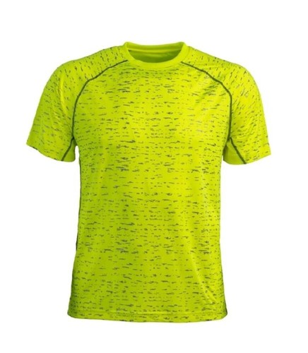 Men's Lime Reflective Performance Short Sleeve High Visibility T-Shirt