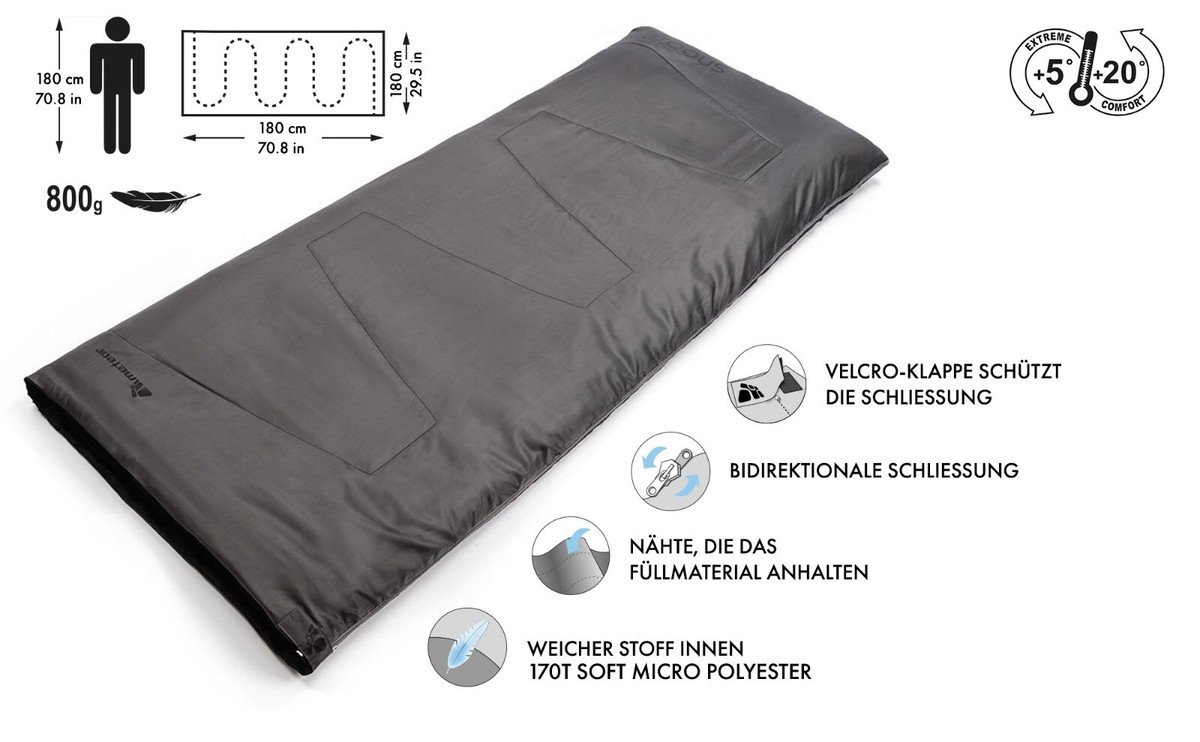 unwattierter schlafsack Sommer Daunenschlafsack kaufen – 100% recycelt Größe:- Jeep Kilimanjaro via Lemosho-Route △