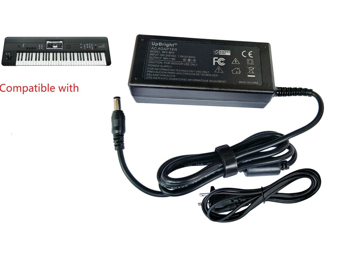 12V AC Adapter For Korg KROME EX 61 Key Music Workstation Keyboard