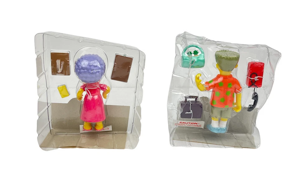 Lote De 2 Figuras De Colección Años 2000 Simpsons World Patty Bouvier & Resort Smithers Foto 4 de 4
