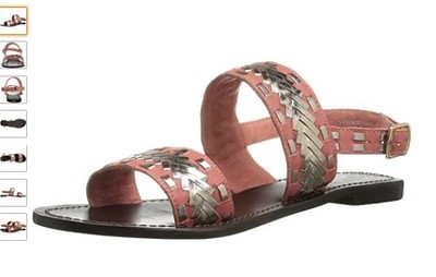Callisto Adela Two-Band Sandal - Women's Size 8 - Pink
