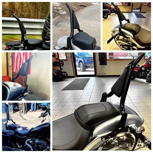22" Backrest Sissy Bar For Harley Fat Boy FLFB FLFBS Breakout FXBR FXBRS 2018-23 - Picture 4 of 9
