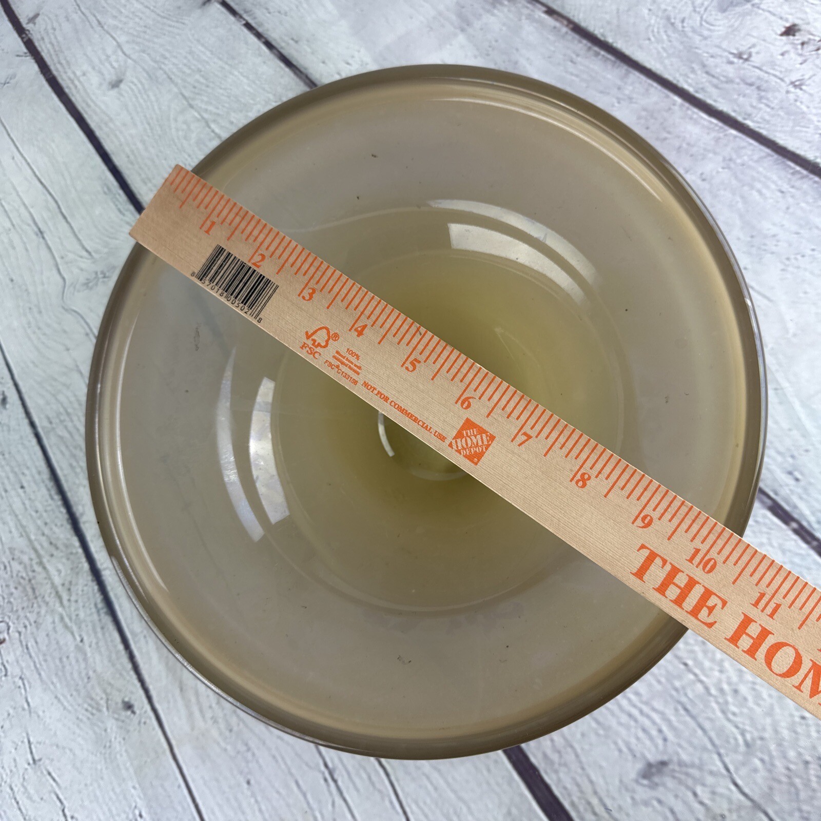 Simply elegant blown bowl signed by artist David Goldhagen unique sculpture