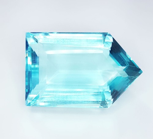 Piedras preciosas sueltas azul aguamarina 60+ quilates certificadas transparente forma elegante gema W572 - Imagen 3 de 12