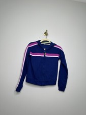 ID Ideology Colorblocked Fleece Full Zip Hoodie Girls XL 16 Tartan Blue L/S