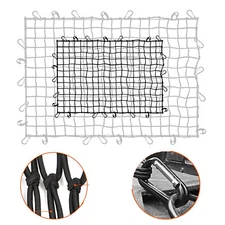 7'x5' Heavy Duty Bungee Cargo Net Stretches to 14'x10' for Truck Bed Trailer