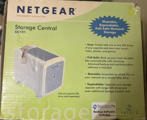 NETGEAR SC101 Storage Central Network Storage IDE Network Drive 