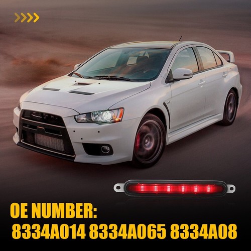 For Mitsubishi Lancer Evo 1/2X Smoke Red LED Tail Light 3RD Brake Lamp 8334A014 - Picture 15 of 23