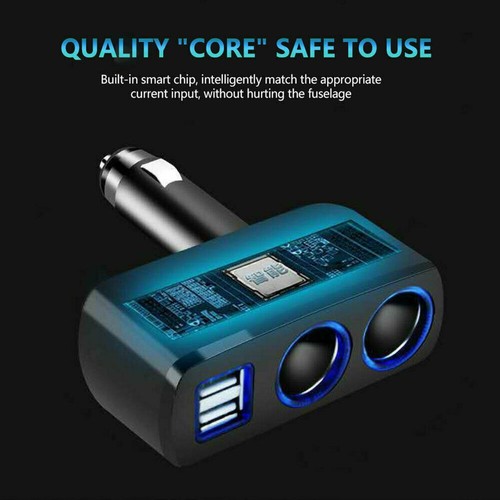 12V Car Cigarette Lighter Socket Adapter Dual USB Double Splitter S Plug Ne Q2J9 - Zdjęcie 8 z 10