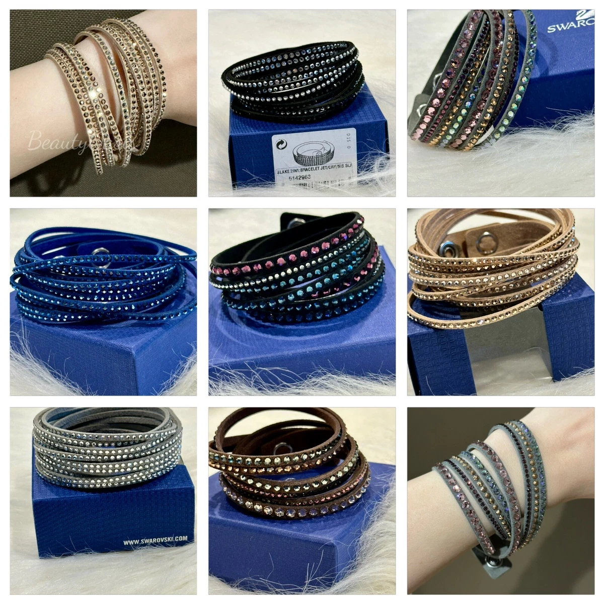 【スワロフスキー 】Bound Leather ブレスレット Swarovski Leather Fashion Bracelets for sale | eBay
