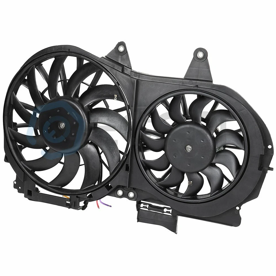 Conjunto de ventilador condensador radiador para Audi A4 Quattro 2002 2003 2004-2009 Foto 3 de 4